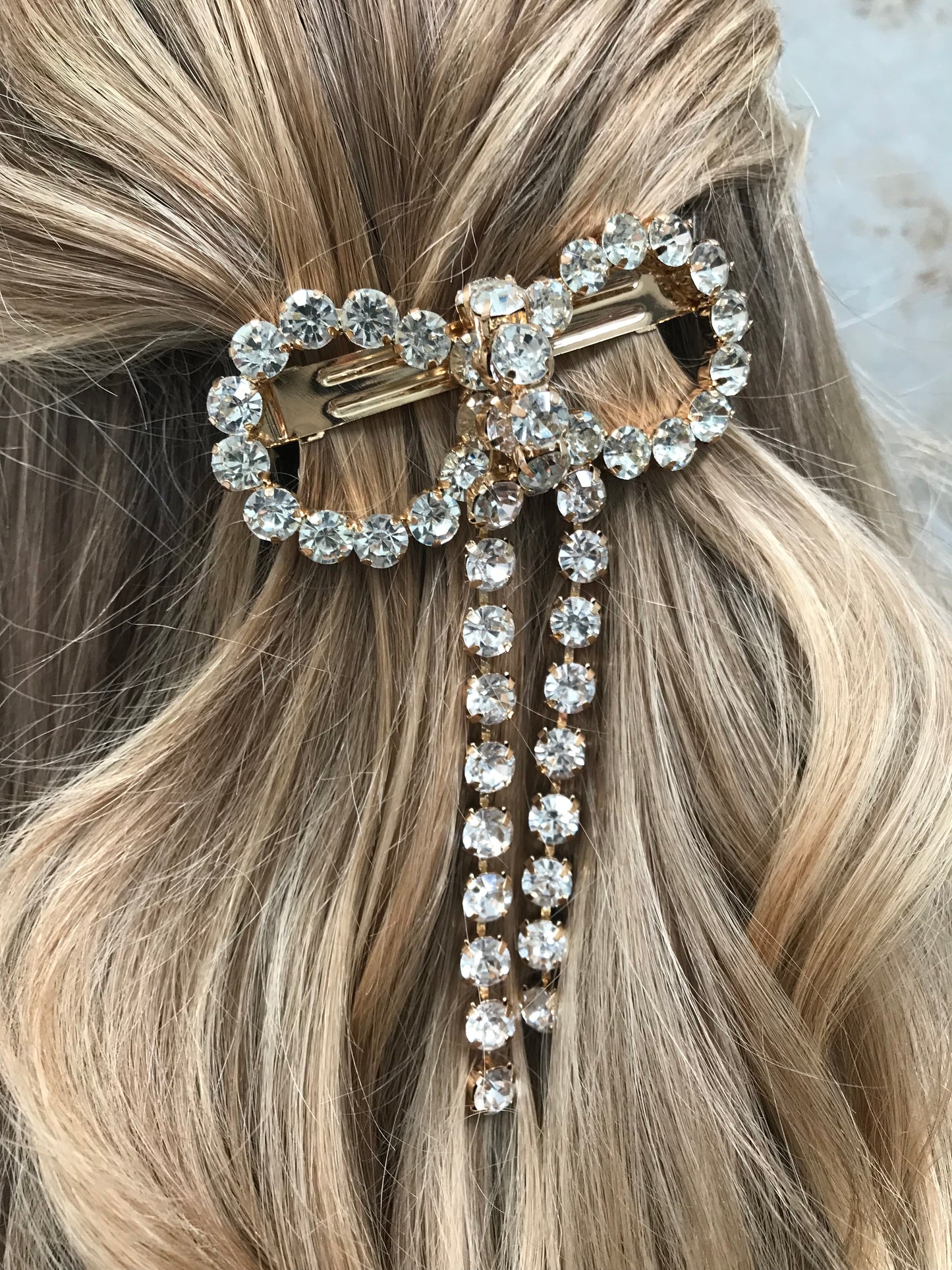 Cendrè Embellished Bow