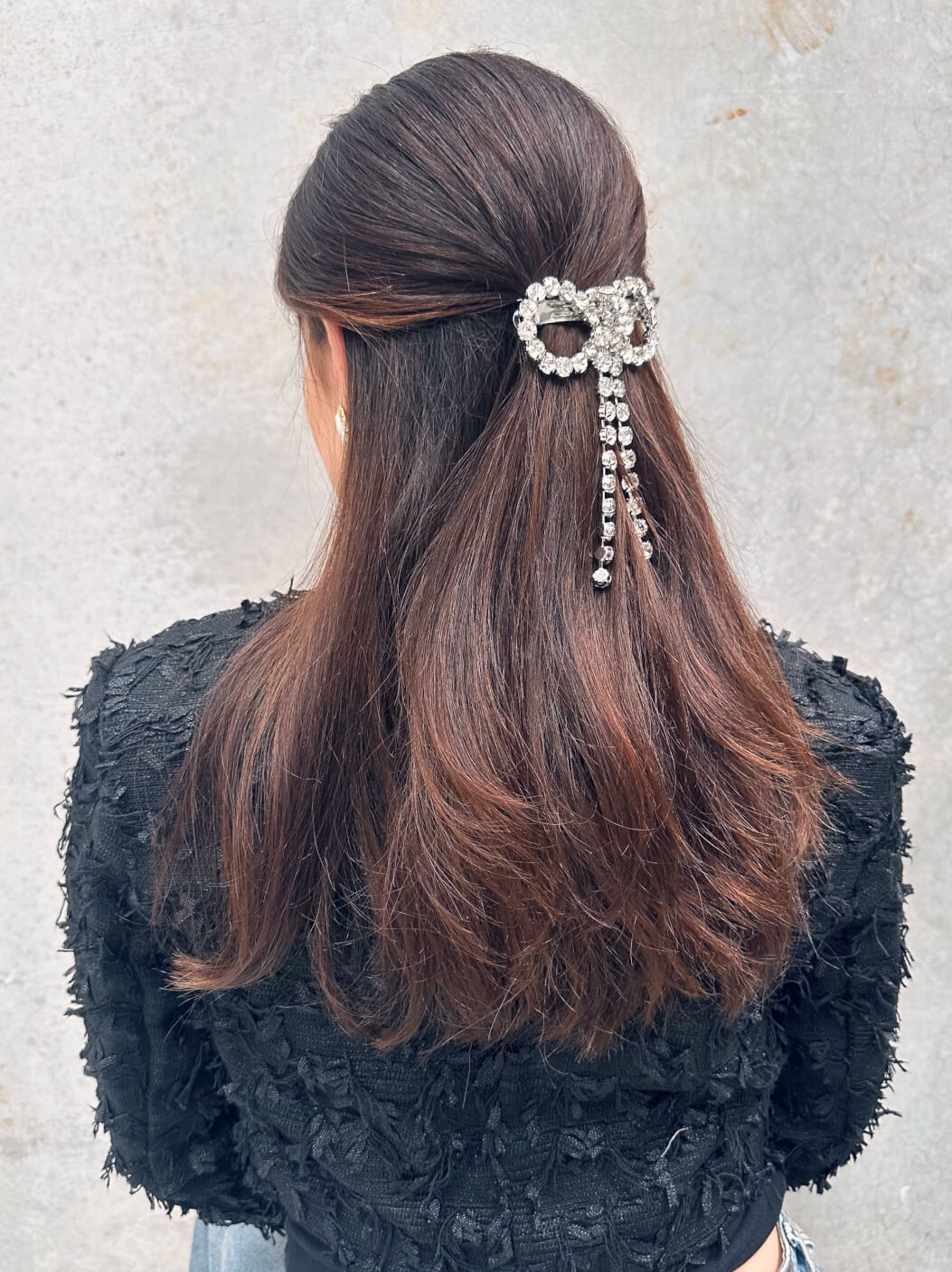 Cendrè Embellished Bow